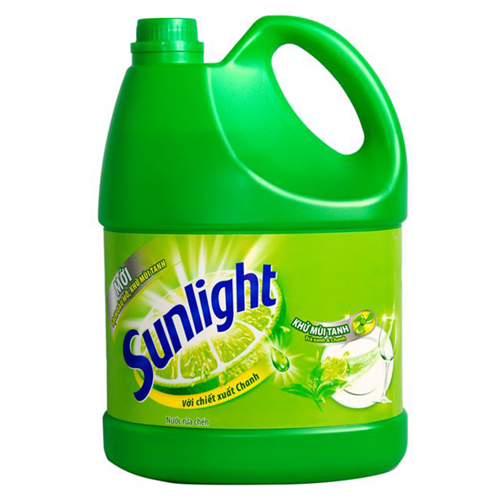 Nước rửa chén Sunlight trà xanh 4kg